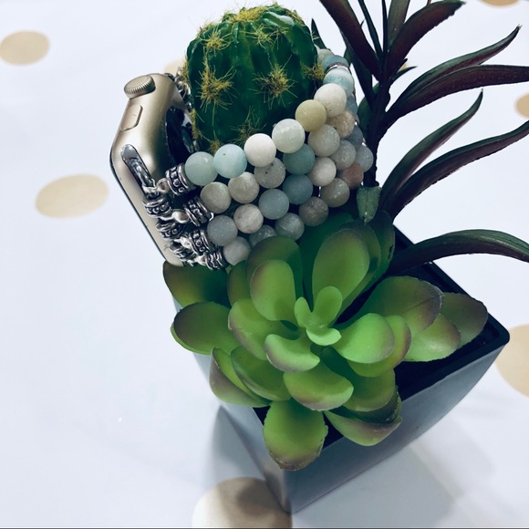 {HELENA} Apple Watch Band boho beaded stone strap - Picture 6 of 8